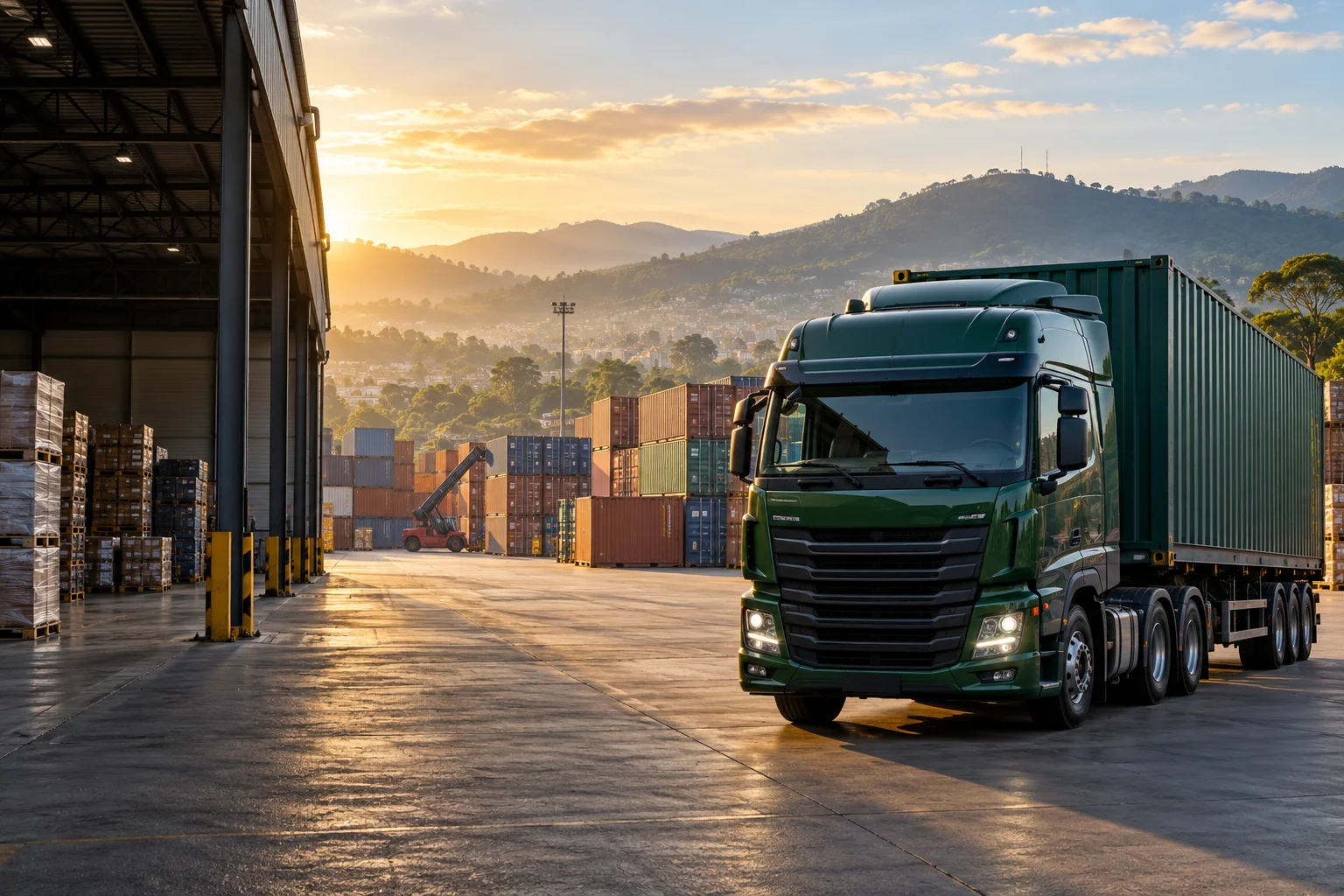 Illustrative logistics & supply chain image